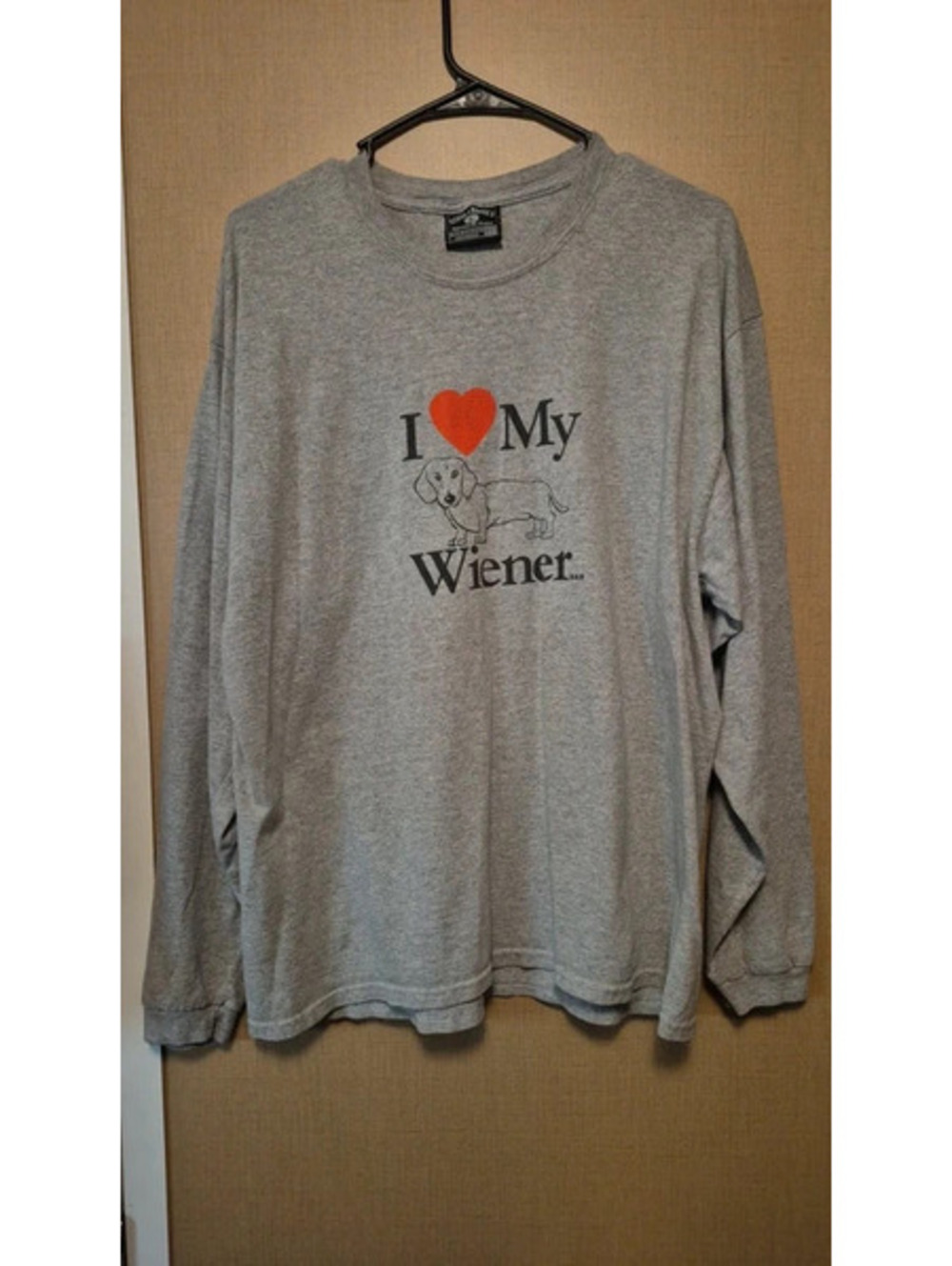 Vintage Y2K I Love My Weiner Long sleeve Tshirt
